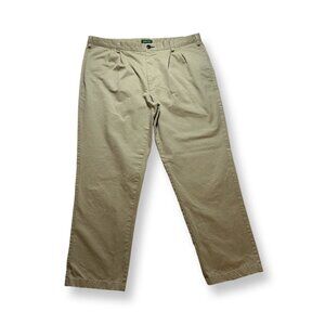 Orvis Pants Ultimate Khakis Pleated Pants Mens 42x32 3FYK